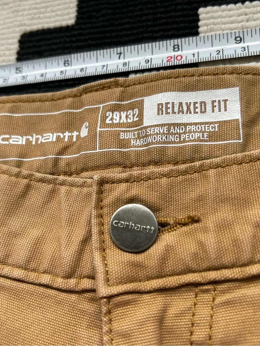 Carhartt Rugged Flex Relaxed Fit Canvas 5-pocket work pants W29 L32 BN2517-M - Picture 7 of 15